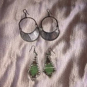 Noonday Collection Bundle 2 Pairs of Earrings